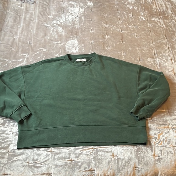 Wat the Brand oversized pine green crewneck size M. Overdyed look see pics - Picture 10 of 10